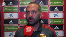 Pedro López, en la Previa del España-Inglaterra Sub 19 Femenino