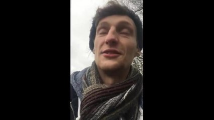 Matt's first barefoot walk