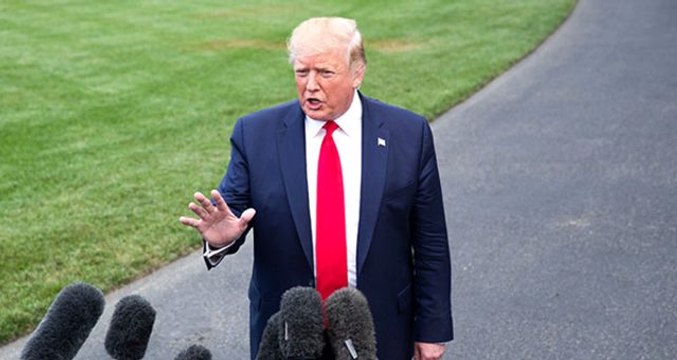 Trump açıkladı! İran'a ait İHA'yı düşürdük