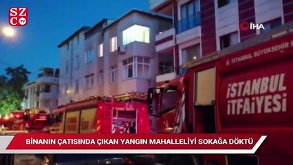 Ataşehir’de çatı yangını