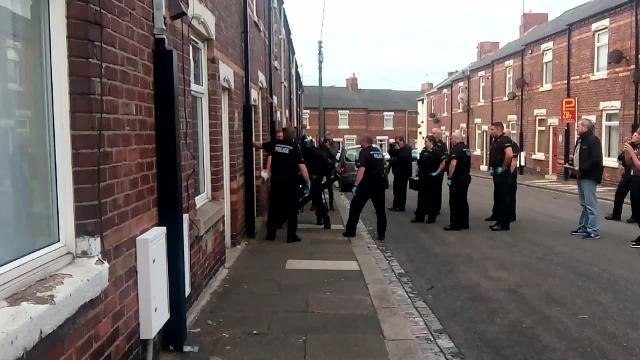 Police raids in Horden