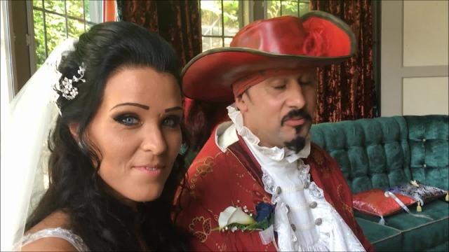 Derbyshire couple have pirate themed wedding