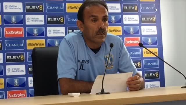 Sheffield Wednesday manager Jos Luhukay reacts to their transfer embargo.