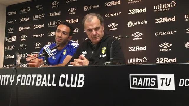Leeds United head coach Marcelo Bielsa post-Derby County