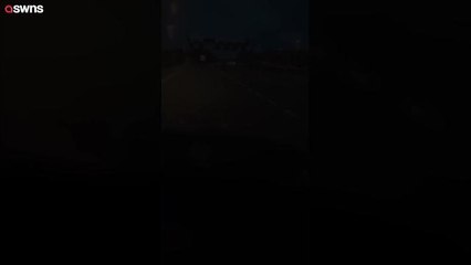 Скачать видео: The moment the dangerous u-turn is made on the M1. Photo: SWNS