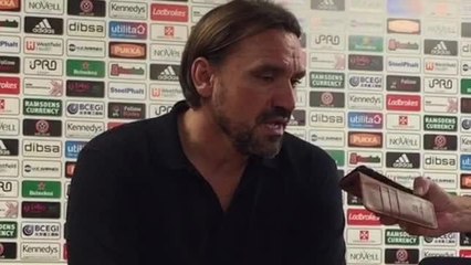 Daniel Farke after Norwich City's defeat to Sheffield United