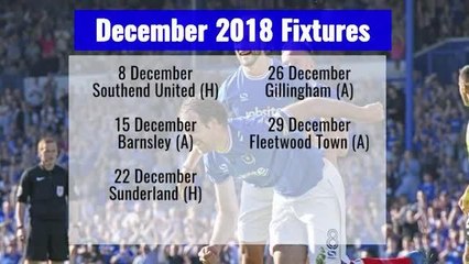 Pompey's fixtures for 2018/19