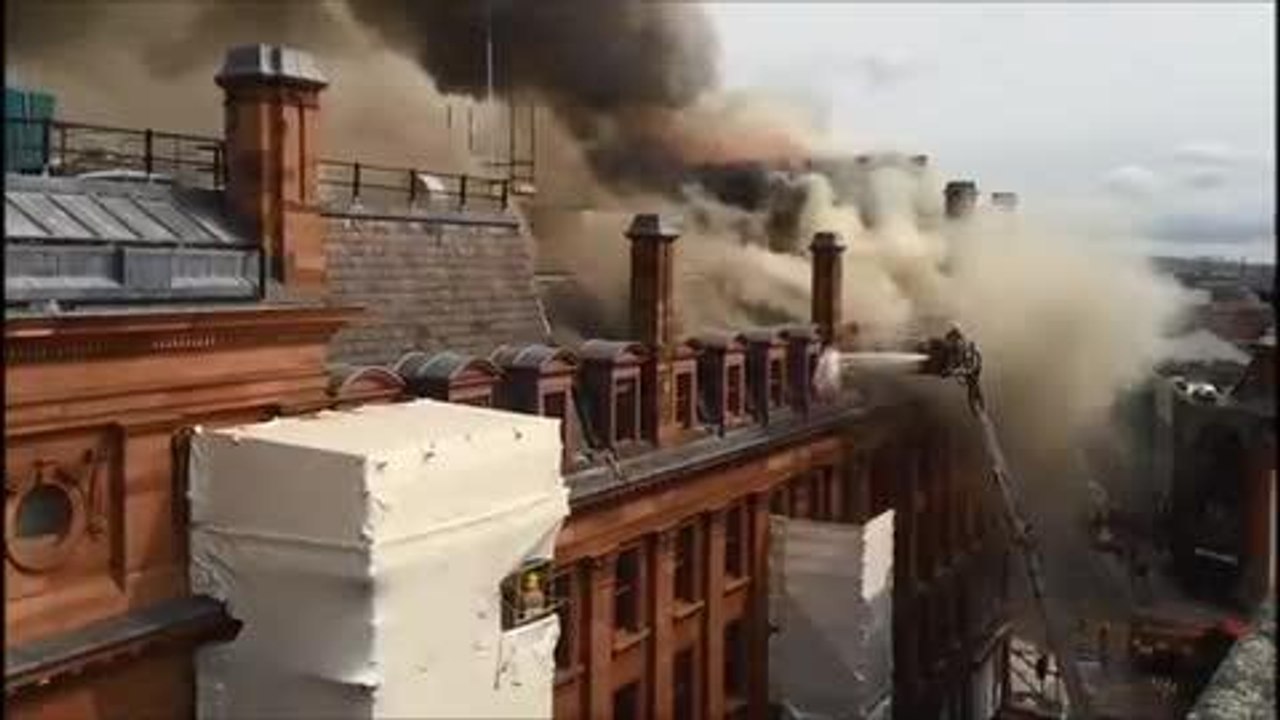 Primark rooftop blaze