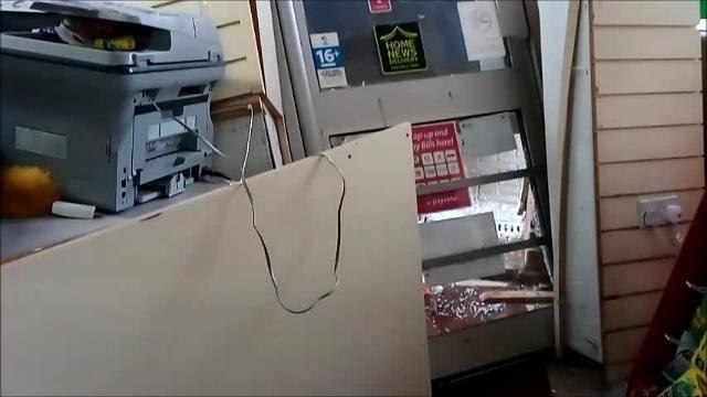 VIDEO of the damage done by ram raiders at Cranwell Convenience Store.