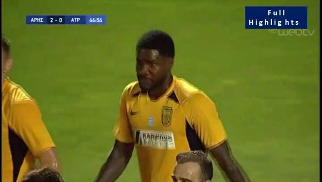 2-0 Brown Ideye Goal (pen.) - Aris 2-0 Atromitos - Full Replay 18.07.2019