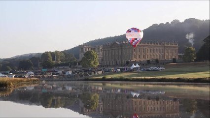 Hot air balloons at Chatsworth Country Fair
