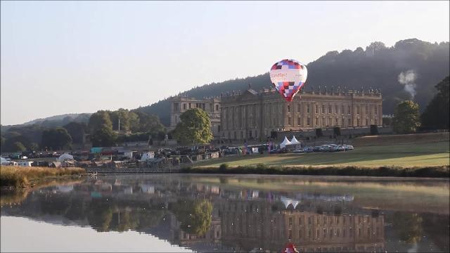 Hot air balloons at Chatsworth Country Fair