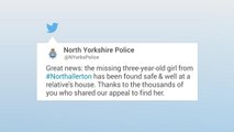 Police Find Missing North Yorkshire Girl Willow Watkinson, Three, Last Seen When Put to Bed at Northallerton Home