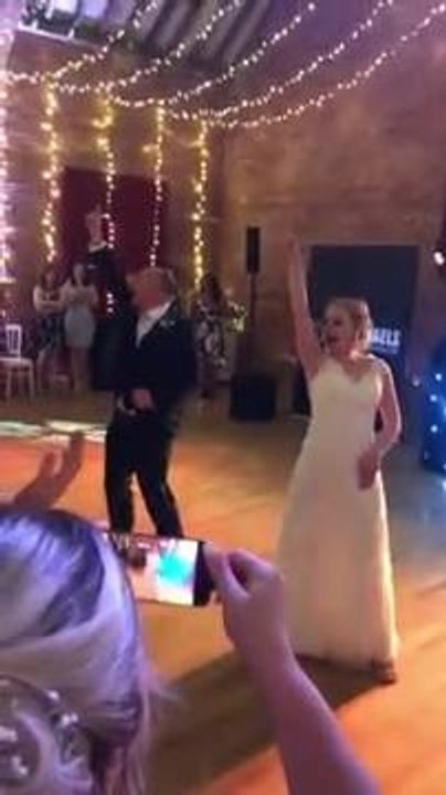 Bride dances to Madness