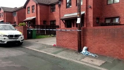 The scene in Reginald Street, Chapeltown, where Christopher Lewis was fatally shot