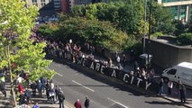 Newcastle fans protest against Mike Ashley outside St James's Park