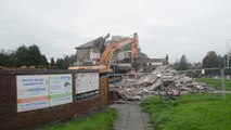 Demolition of the Sumners pub in Preston