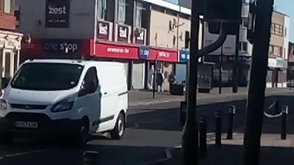 Police in Sea Road after Joan Hoggett murder