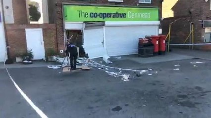 Facebook Live on ram-raid at Co-op in Denmead