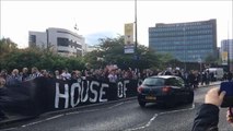 Newcastle fans protest outside St James's Park