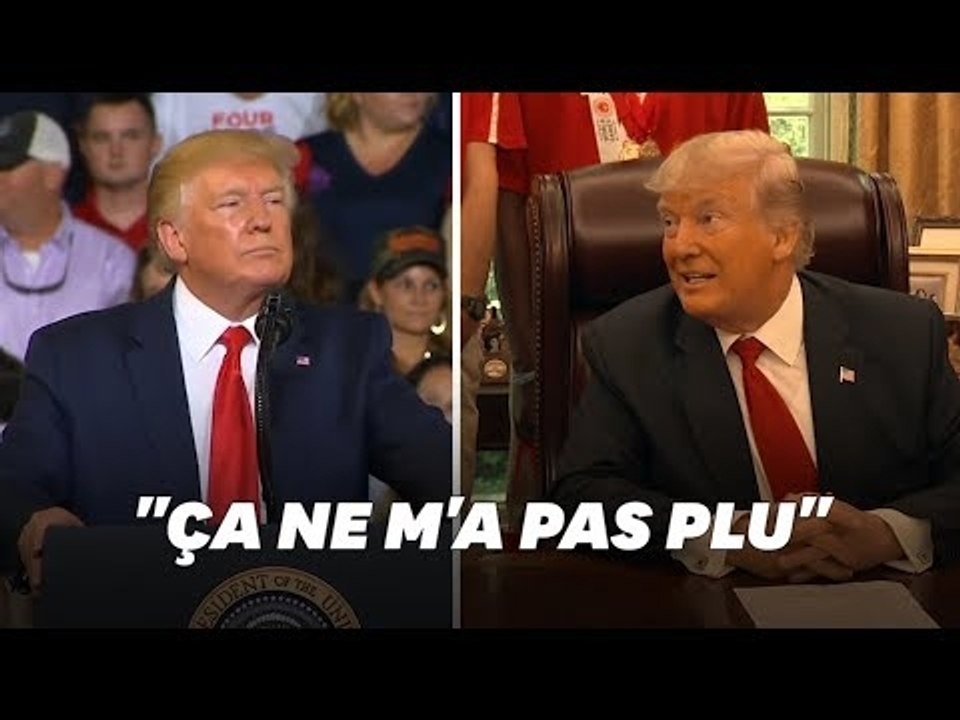 Donald Trump assure que les slogans racistes scandés pendant son meeting ne lui ont "pas plu"