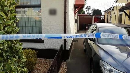 Gosport murder scene video