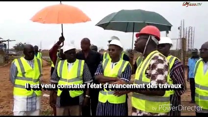 Lycée scientifique national de Ouagadougou  Le ministre de l’Éducation nationale sur le chantier des travaux