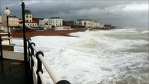 Worthing Pier high tide