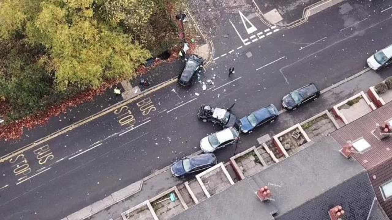 Darnall Crash scene