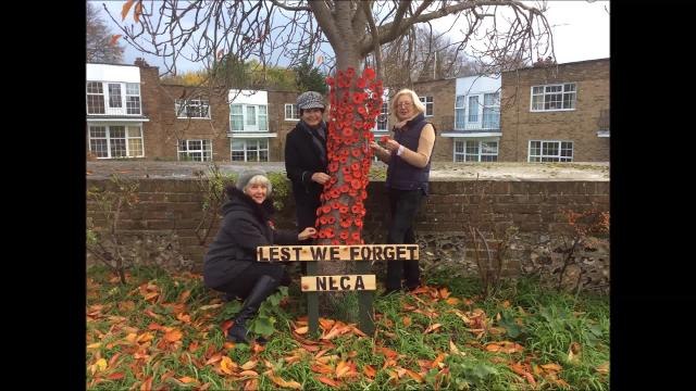 Lancing railway station Remembrance event
