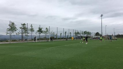 Dwight Gayle in pre-season training at Newcastle