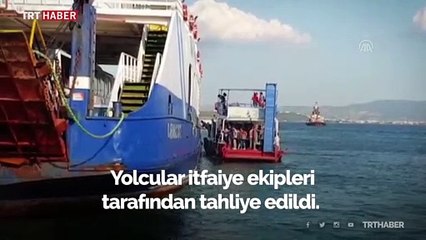 Çanakkale Boğazı'nda sefer yapan feribotta yangın