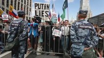 Miles de rusos protestan contra la negativa a registrar a candidatos opositores