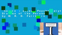 Complete acces  Psychoanalytic Studies of the Personality by W. R. D. Fairbairn