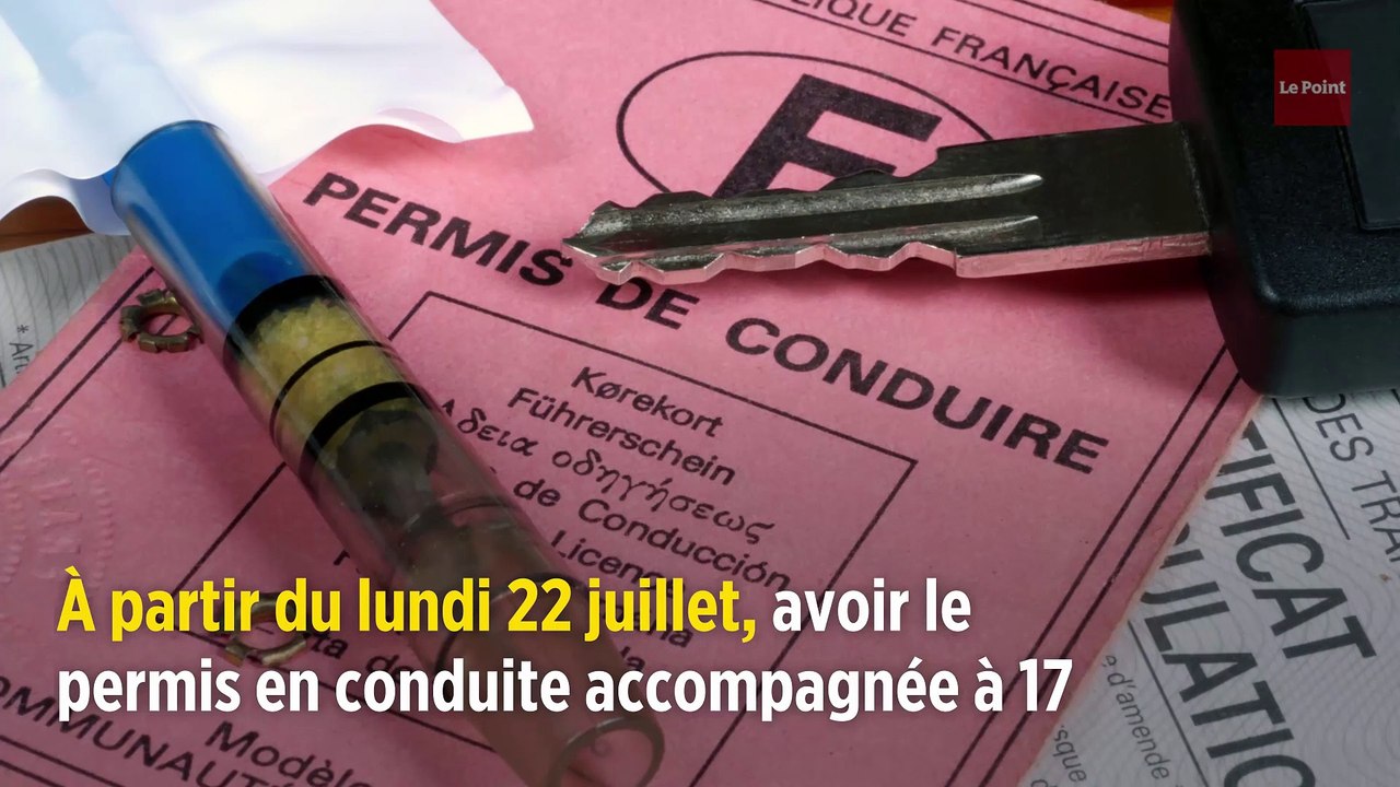 Le permis de conduire pourra être passé à 17 ans dès lundi