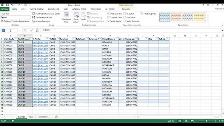 Excel Cari Hesap Takip Programı