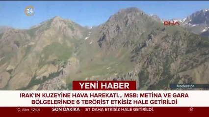 Irak'ın kuzeyine hava harekatı