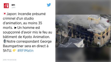 Kyoto Animation : Le Japon sous le choc après un incendie criminel meurtrier