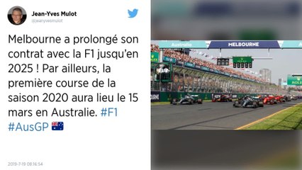 Formule 1. Le Grand prix d’Australie à Melbourne jusqu’en 2025