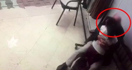 82 yaşındaki sapığın, çocuğa cinsel istismarda bulunduğu anlar kamerada