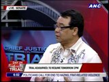 Accused dictating evidence in CJ trial, says Colmenares
