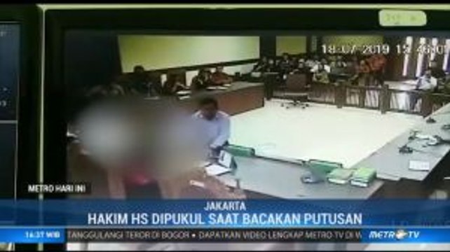 Hakim PN Jakpus Dipukul Pengacara saat Bacakan Putusan