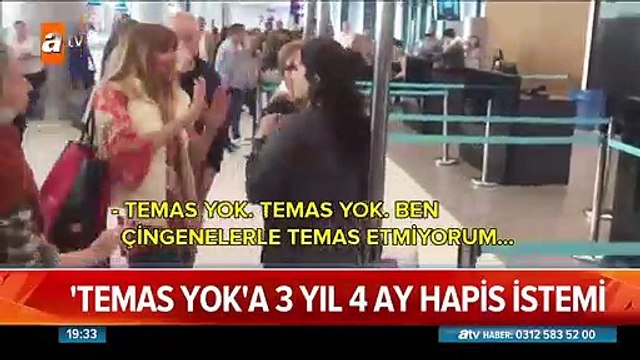 Havalimanı personeline hakaret eden kadına