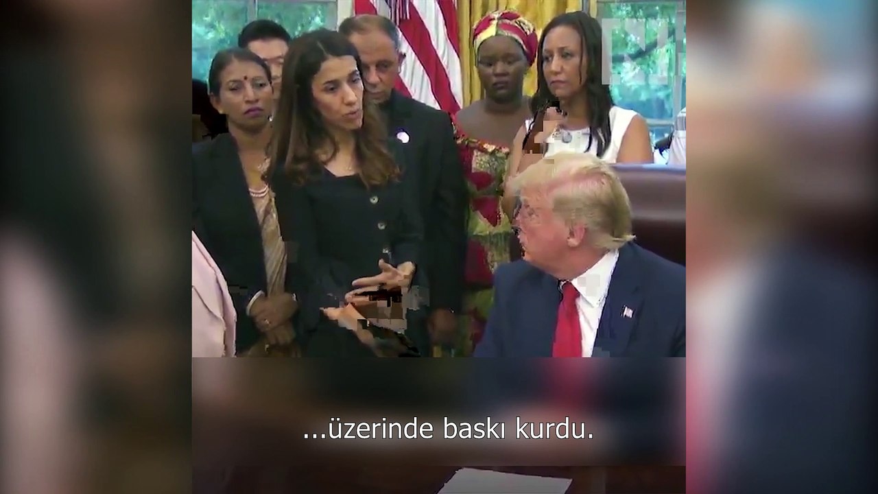 Nobel ödüllü Ezidi insan hakları savunucusu Nadia Murad “Ailem öldürüldü” dedi, Trump’ın sorusu “Neredeler şimdi?” oldu