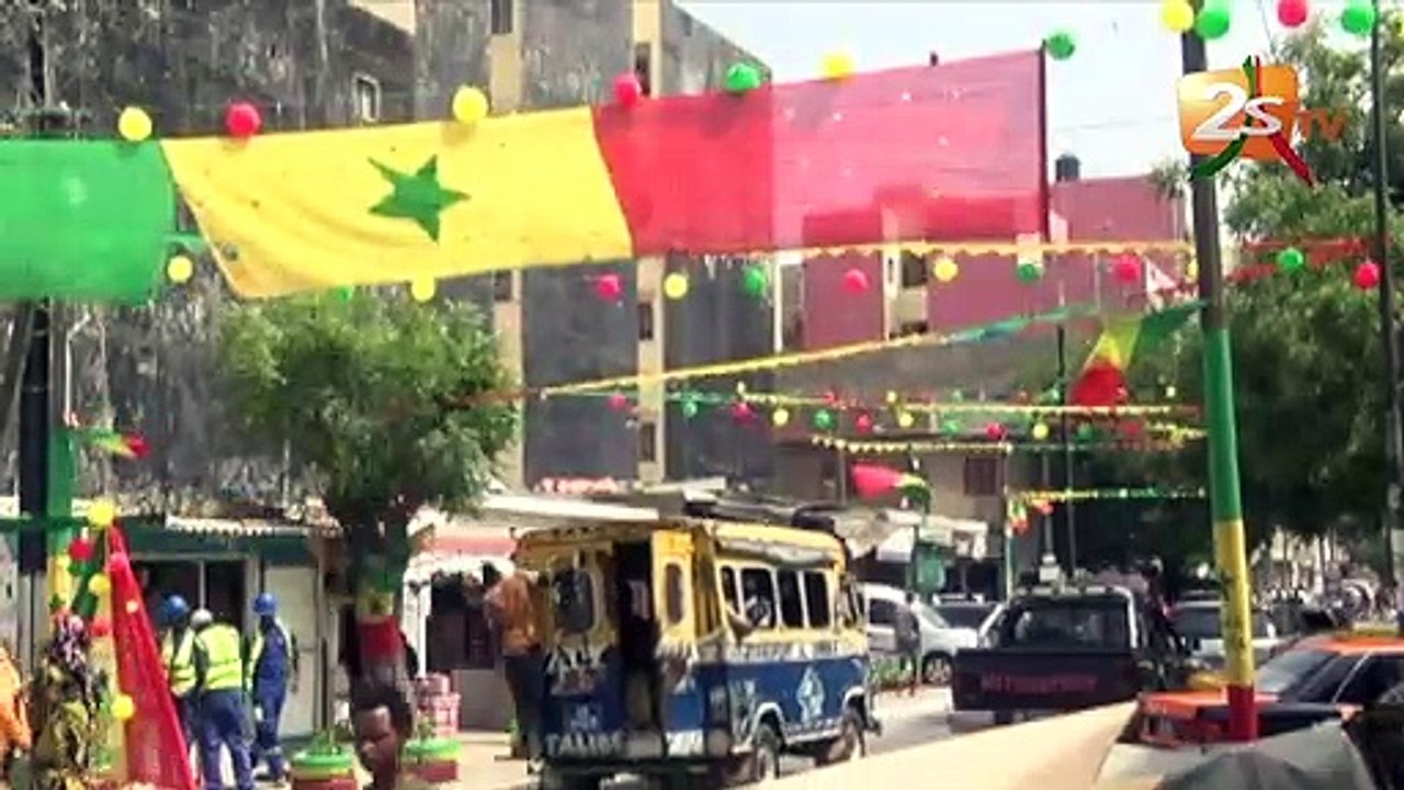 LES RUES DE DAKAR EN COULEUR POUR LA GRANDE FINALE DE CE SOIR