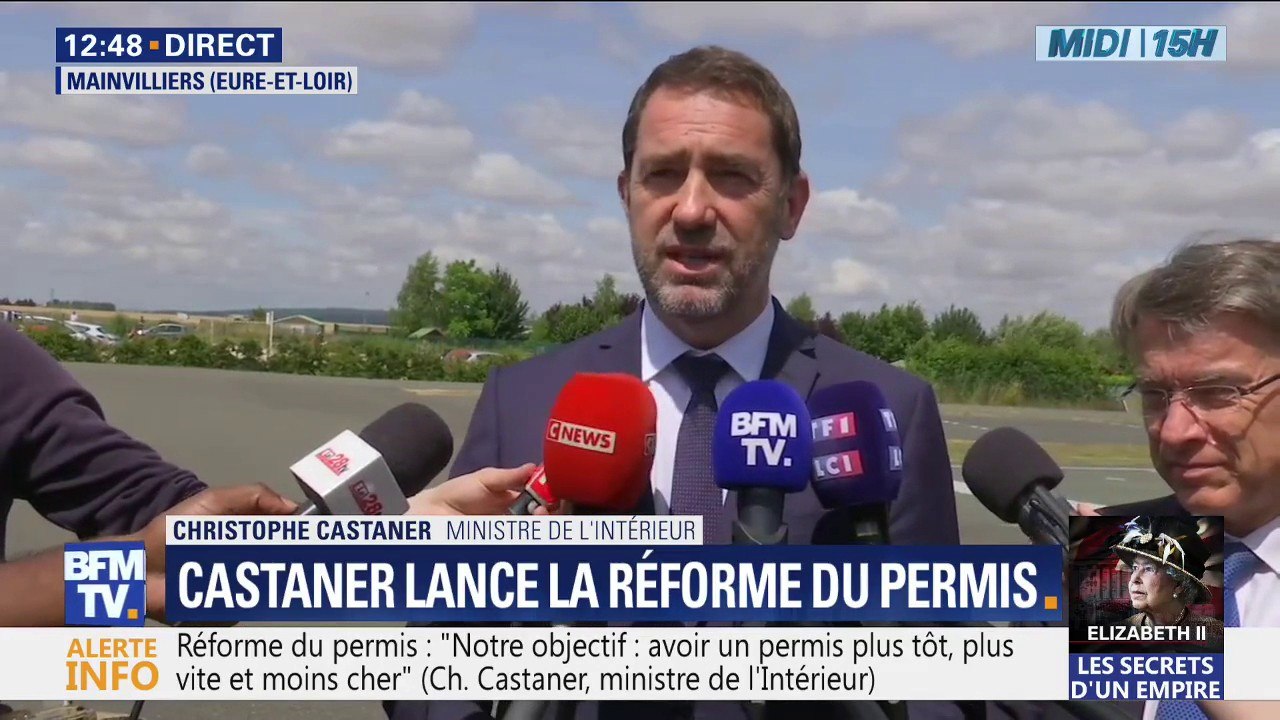 Réforme du permis: Christophe Castaner décrit "un objectif simple: avoir un permis plus tôt, plus vite et moins cher"