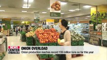 Korea's onion production reaches record 159 million tons so far this year