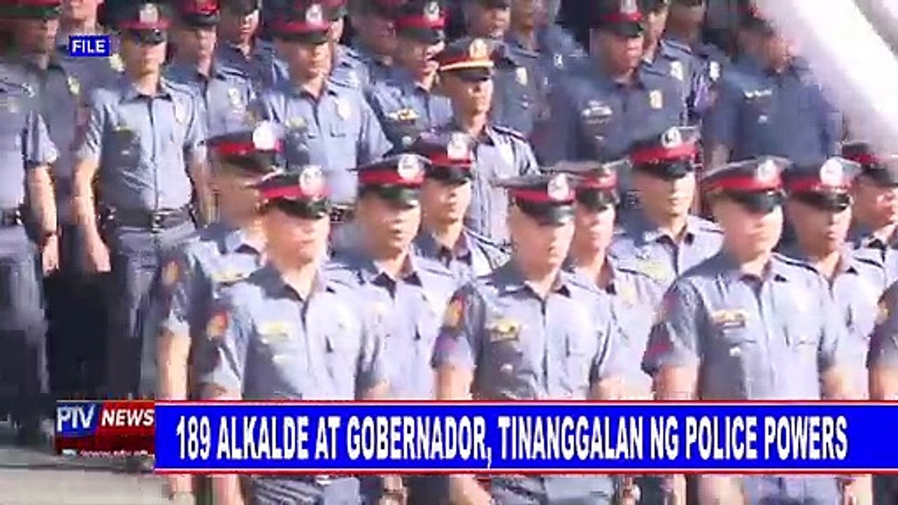 189 Alkalde at Gobernador, tinanggalan ng police powers