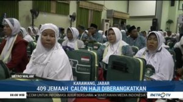 409 Calon Haji Karawang Diberangkatkan ke Tanah Suci