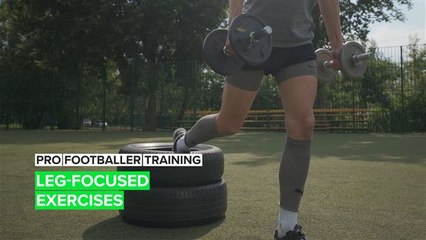 Pro Footballer Training: Leg-Focused Exercises
